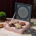 Riwaz Premium Matt Natural Gift Box | Premium 4-Jar Set | Almonds, Cashews, Pistachios , Walnuts , Figs & Raisins| Luxury Elegant & Reusable Gift