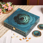 Riwaz Premium Blue Rose Dry Fruit & Chocolate Gift Box | Almonds, Cashews & Chocolates | Perfect for Weddings, Festivals & Corporate Gifting