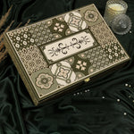 Riwaz Luxury Rajwada Dry Fruit Gift Box   | Premium 6-Jar Set | Almonds, Cashews, Pistachios , Walnuts , Figs & Raisins | Luxury Elegant & Reusable Gift Hamper | High Protein & Immunity Booster Assortment