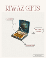 Riwaz Premium Blue Rose Dry Fruit & Chocolate Gift Box | Almonds, Cashews & Chocolates | Perfect for Weddings, Festivals & Corporate Gifting
