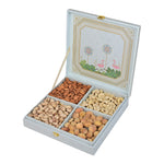 Riwaz Luxury Pink Fairy Gift Box| Premium 4- column Set | Almonds, Cashews, Pistachios , Walnuts , Figs & Raisins | Luxury Elegant & Reusable Gift Hamper | High Protein & Immunity Booster Assortment