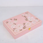 Riwaz Luxury Flower Genda Giftbox  | Premium 6-Jar Set | Almonds, Cashews, Pistachios , Walnuts , Figs & Raisins| Luxury Elegant & Reusable Gift Hamper | High Protein & Immunity Booster Assortment |