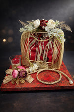 Crimson Lattice Celebration Platter