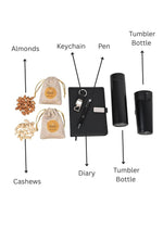 Riwaz Premium Corporate Gift Hamper for Diwali, Clients & Employees | Includes Diary, Pen, Keychain, Card Holder & Premium Dry Fruits