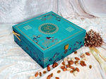 Riwaz Regal Blue Harmony Gift Box | Premium Almonds, Cashews, Pistachios & Raisins | Ideal for Weddings & Celebrations