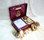 Riwaz Luxe Velvet Red Gift Box | Elegant Assortment of Almonds, Cashews, Walnuts & Raisins | 100% Natural & Premium Quality | Perfect Gift